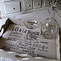 Sur un plateau
