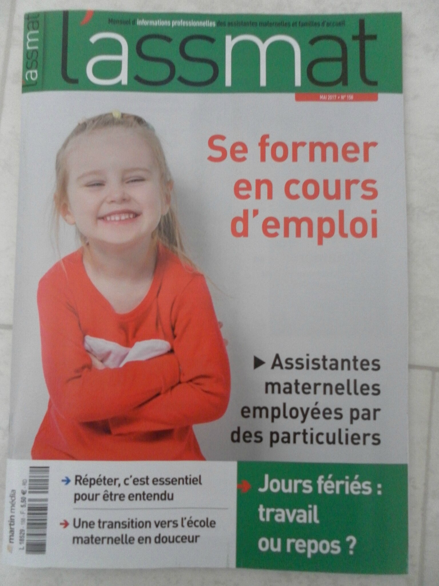 L'assmat n° 158 mai 2017  Assistante Maternelle Argenteuil  Orgemont