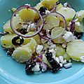 Salade de pommes de terre primeur à la grecque
