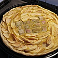 Tarte à la rhubarbe et crème d’amande 