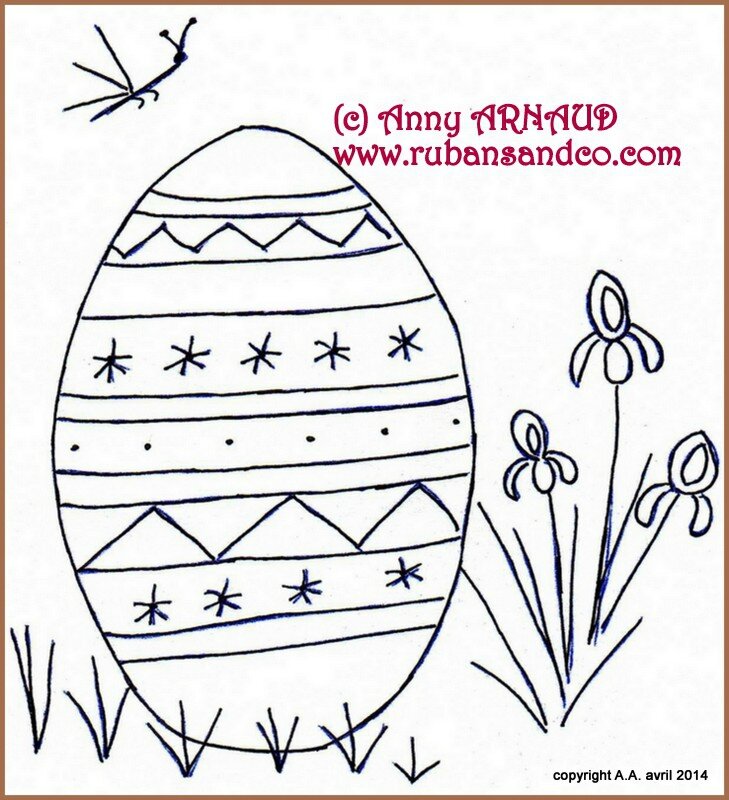 dessin oeuf de Pâques