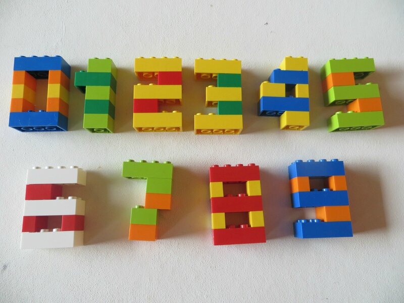 Chiffres en légo