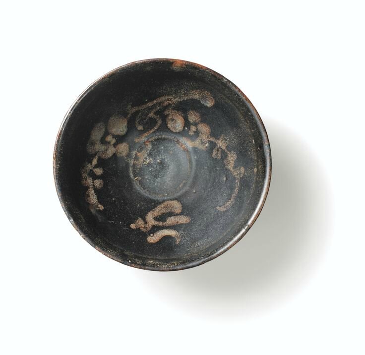 Bol en Grès émaillée, Jizhou, Dynastie Song