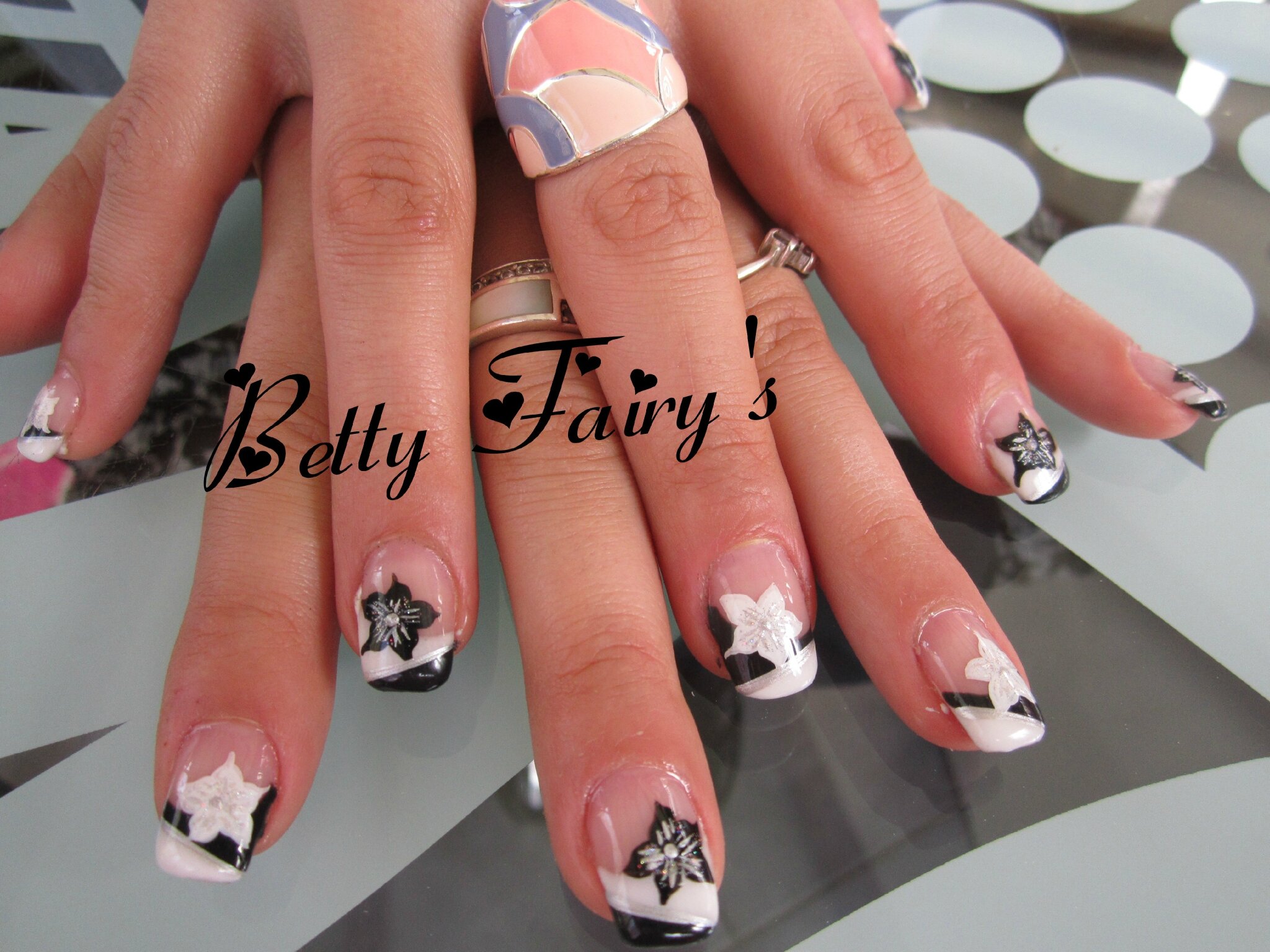 Deco Ongle Noir Et Blanc Ongles Gel Noir Et Blanc - Ongles Incroyables