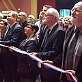 L'inauguration du 12e Salon du Livre d'Histoire de Woippy par François Grosdidier, Marie-Louise Kuntz, Marc Bojic et la famille de Lazare Ponticelli