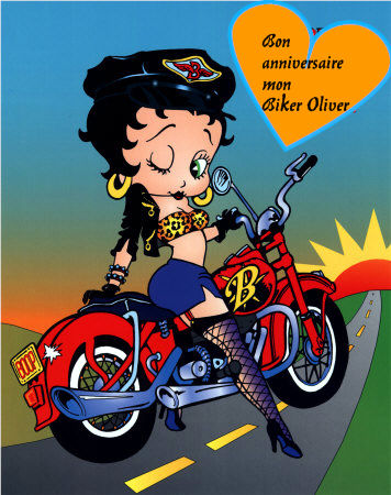 Betty Boop Bikeuse Passion Des Harley Rouler Et Decouvrir