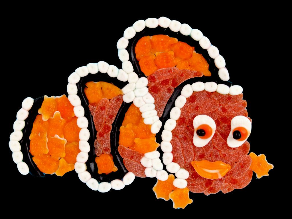 composition bonbons némo Gâteaux de bonbons. Compositions de bonbons