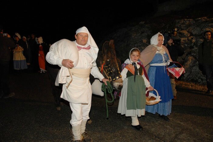 procession en famille