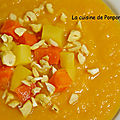Soupe au panais, carotte et céleri rave, vegan
