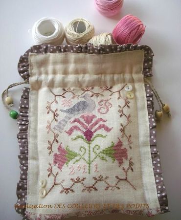 POCHETTE BLACK BIRDS DESIGN FACE 2