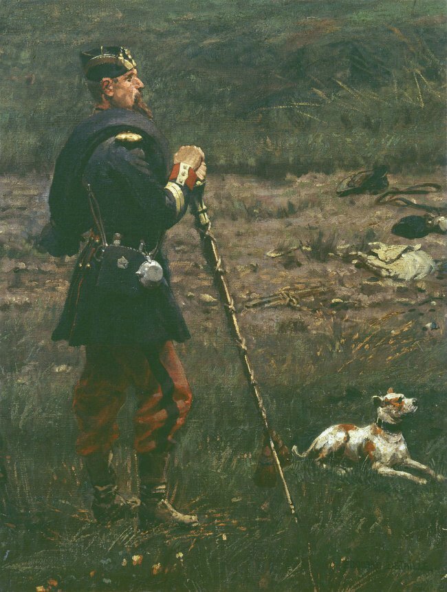 Detaille, tambour-major de la garde impériale avec son chien