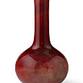 A copper-red-glazed bottle vase, kangxi period (1662-1722)