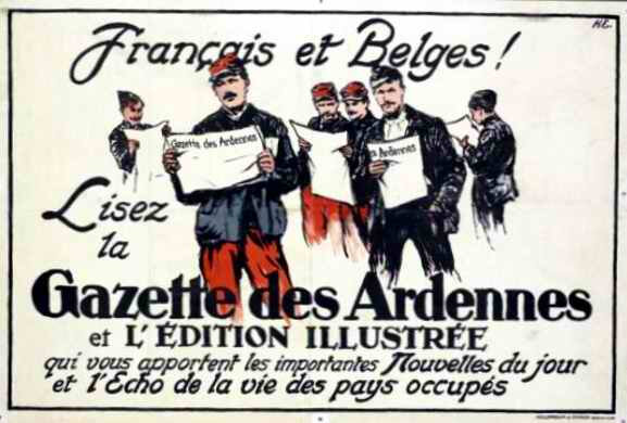 Gazette des Ardennes affiche