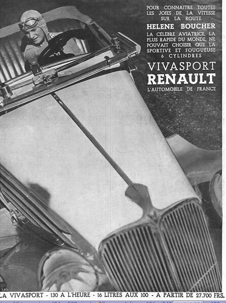 Résultat de recherche d'images pour "publicité renault vivasport 1934"