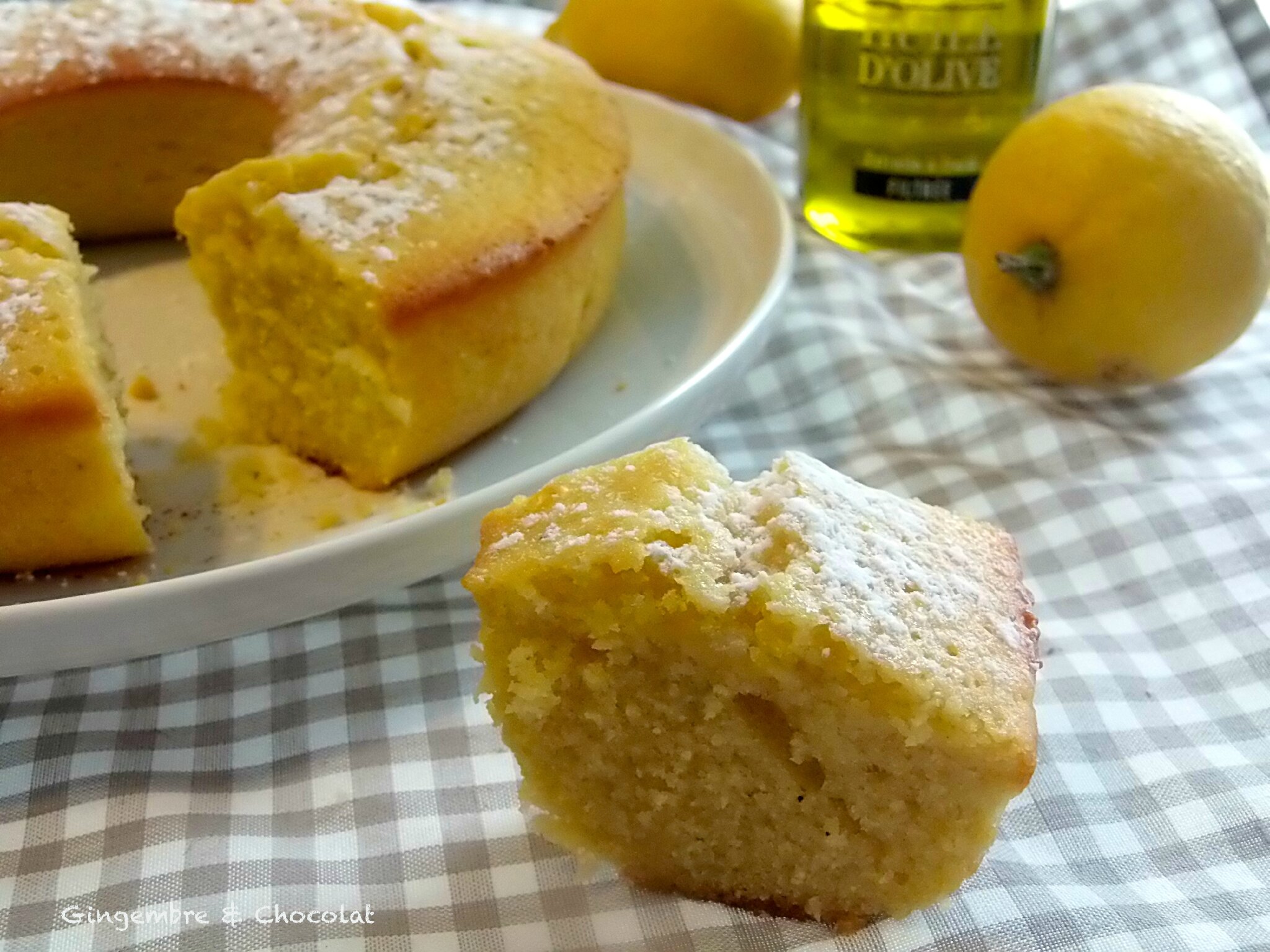 CAKE AU CITRON ET À L'HUILE D'OLIVE - Gingembre & Chocolat