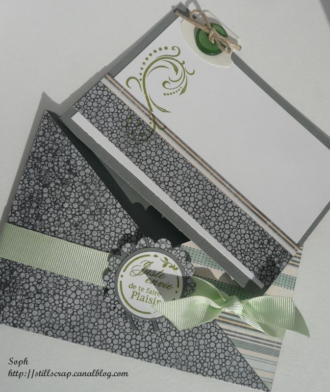 Carte enveloppe - still scrap de soph