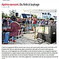 Mary-lou à loctudy - article du télégramme