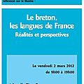 Réalités et perspectives concernant les langues de france