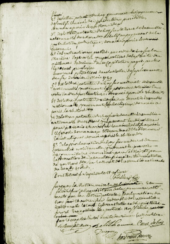 Le 28 avril 1790 à Mamers : Droits d’aides, le retour.