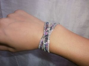 bracelet Violet double