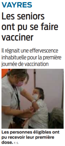 2021 05 08 SO Vayres les séniors ont pu se faire vacciner
