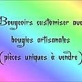 Bougeoirs (pièces uniques) 