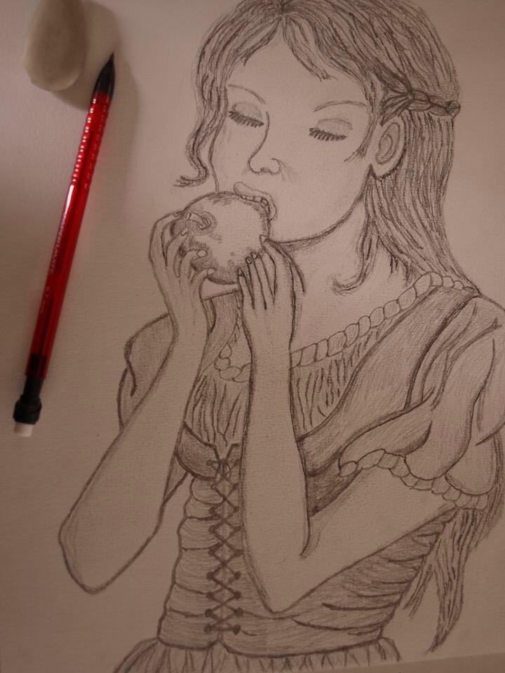 Dessin Au Crayon Croquer La Pomme Croquis Xl