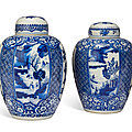 Chinese blue and white porcelain, kangxi period (1662-1722)