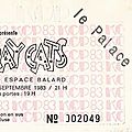 Stray cats - samedi 24 septembre 1983 - théâtre le palace (paris)