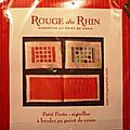 Porte-aiguille à broder Rouge du Rhin