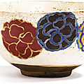Chawan [bol à thé] en grès émaillé, japon, période edo, xixe siècle
