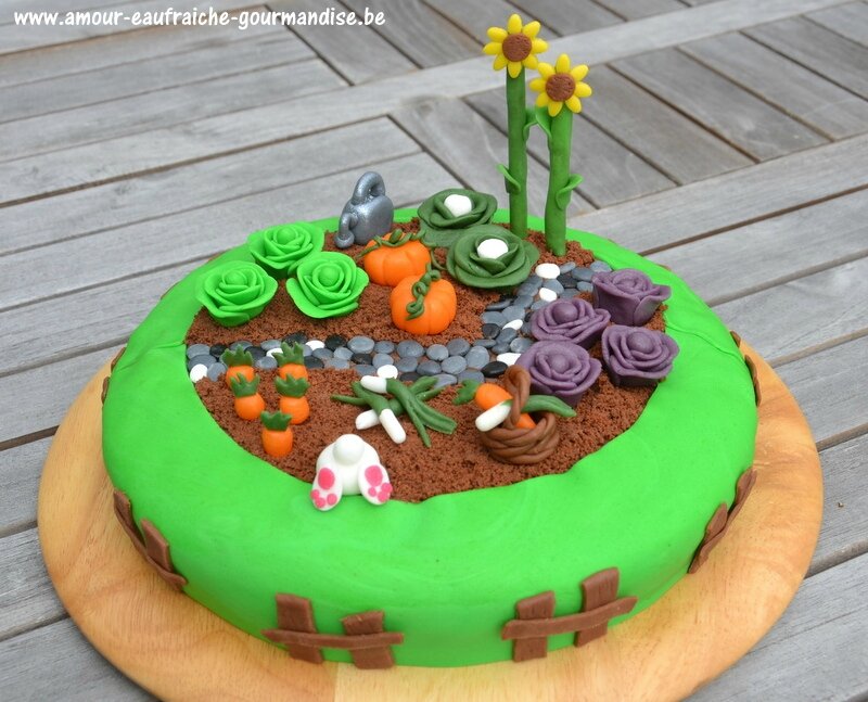 Gâteau d'anniversaire à découper - Couleur Garden