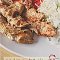 ..aiguillettes de poulet au lait de coco et gingembre (au bbq)..