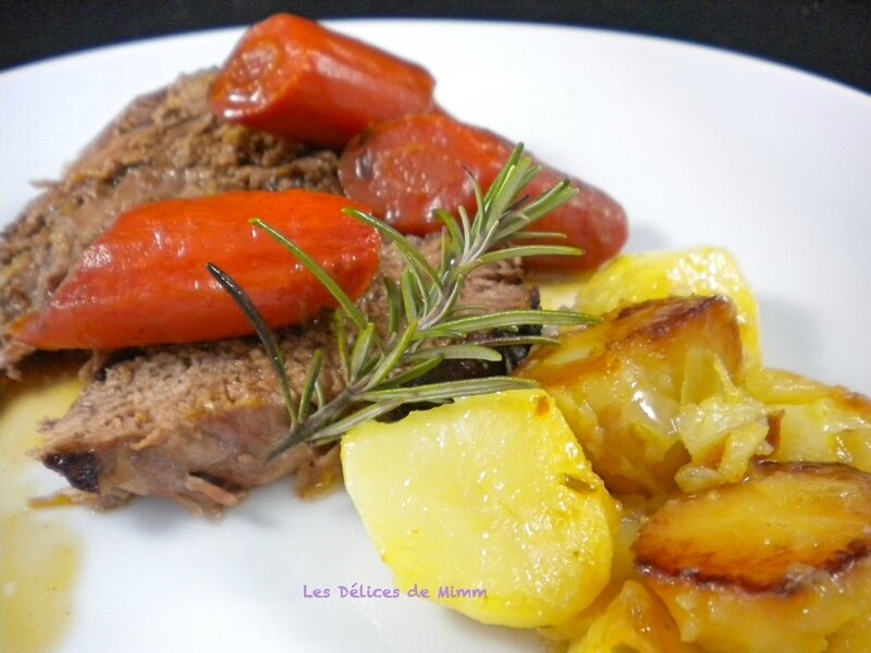 Gigot d’agneau confit au miel, carottes et romarin 4
