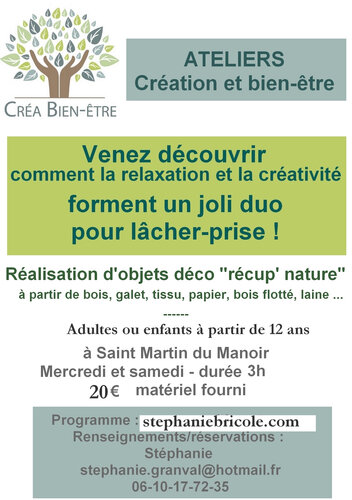 ATELIER DE CREATION ET DE BIEN-ETRE POUR ADULTE: Fêtes et