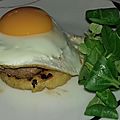 Roesti burger à cheval, 1er plat réalisé par mon grand !