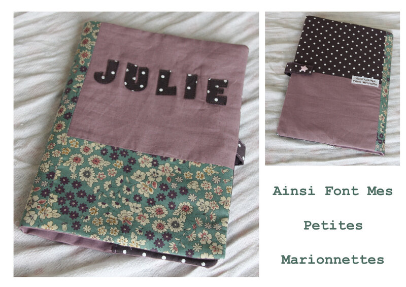 housse carnet sante julie