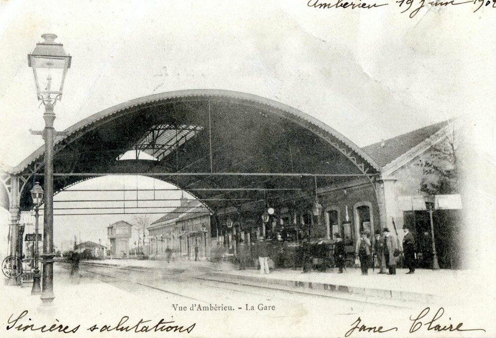 La Gare D'Ambérieu En Bugey-01-quelques Photos D'époque 1900-1910 ...