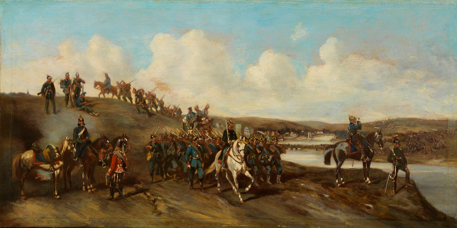 Armand-Dumaresq, Marche de l'armée prussienne sur Paris (1871),