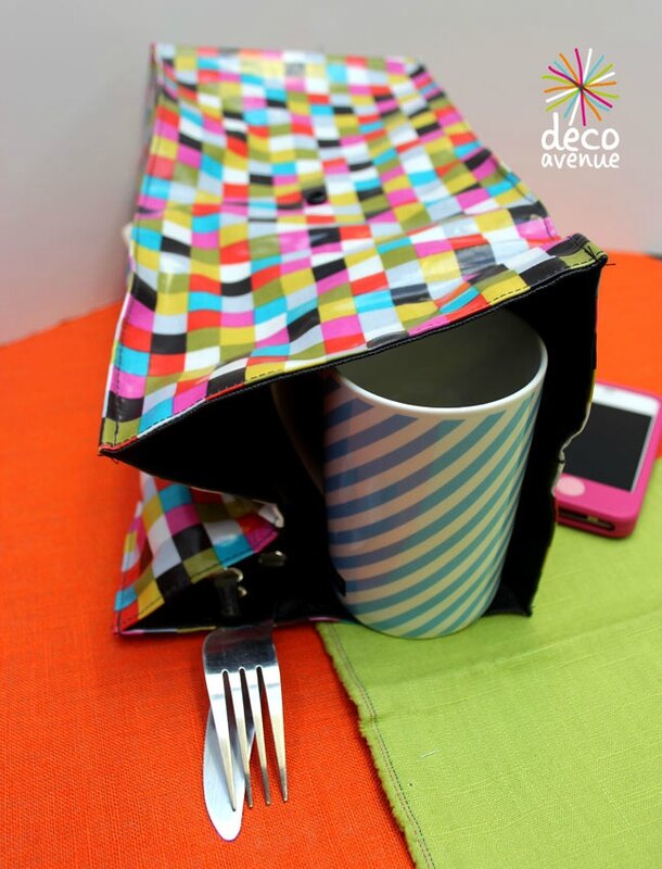 Tuto d'une LUNCH BOX, pour apporter votre déjeuner au travail, en pique nique, pour le goûter