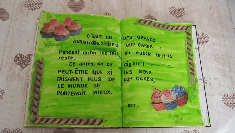 Artjournal et Gribouillage - Thème Cup Cakes