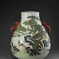  a magnificent famille-rose 'hundred deer' vase from the qianlong period fetches hk$11.5 million