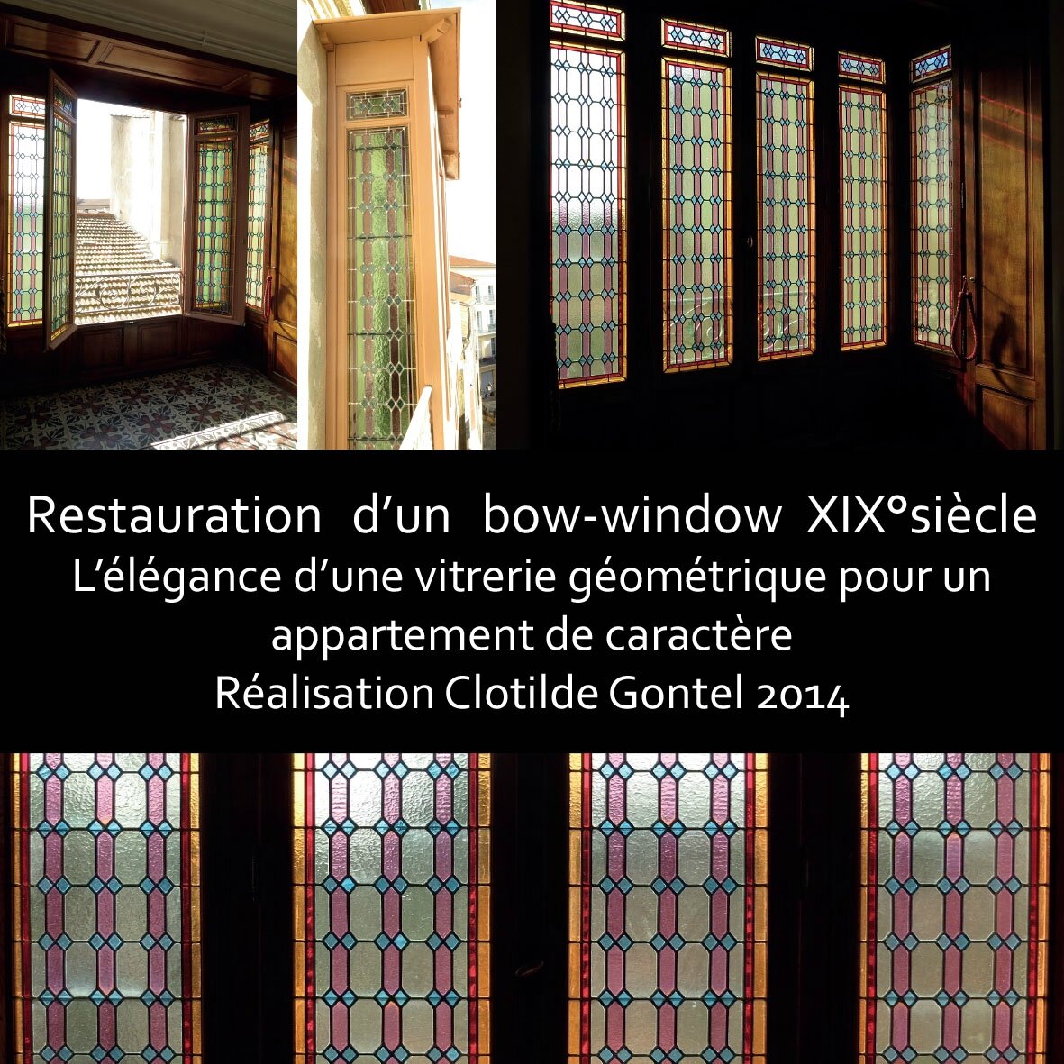 restauration vitrerie bow window