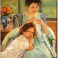 les ouvrages de dame dans l'art