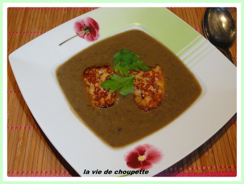 SOUPE LENTILLES - gateau chocolat noix 005