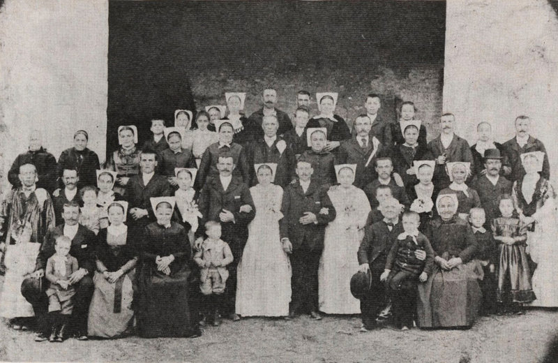 1898 Noces vendéennes à Denant, commune de Nieul-sur- l'Autize