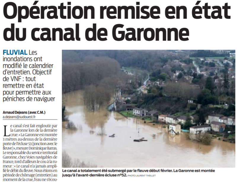 2021 02 17 SO Opération remise en état du canal de Garonne