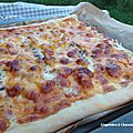 Pizza au jambon de dinde et cheddar