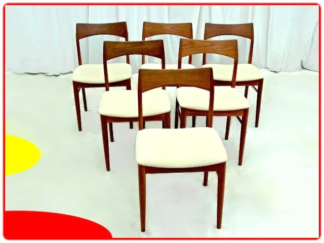 Chaises danoises teck Mobelfabrik