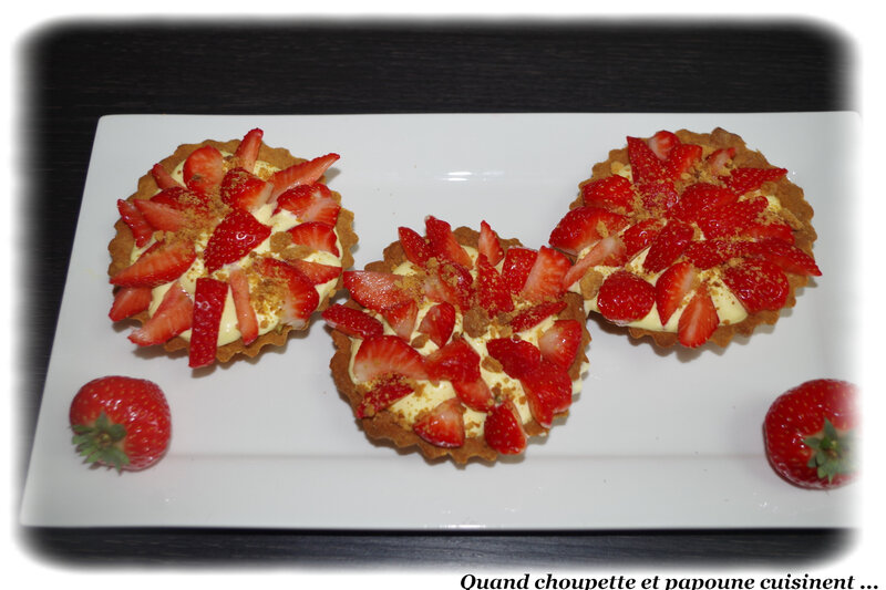 tartelettes aux fraises et crème au safran-6932
